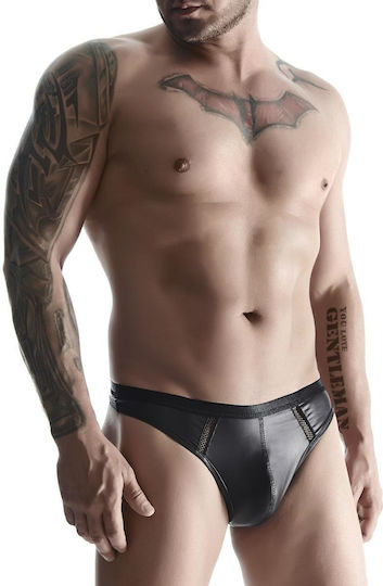 Regnes Fetish Planet Chilot Sexy pentru bărbați Negru