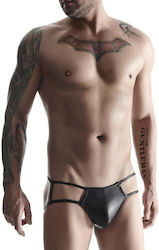 Regnes Fetish Planet Jockstrap Sexy pentru bărbați Negru
