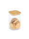 Vase General Use with Airtight Lid Glass Transparent 1150ml