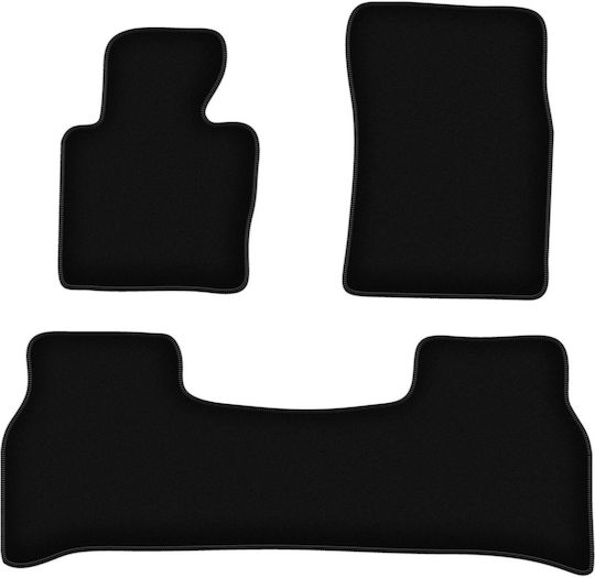 Basic schwarze Samt-Fußmatten Range Rover III L322 SUV 2001-2012