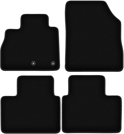 Basic Black Velvet Floor Mats Renault Grand Scenic Iv Minivan 2016