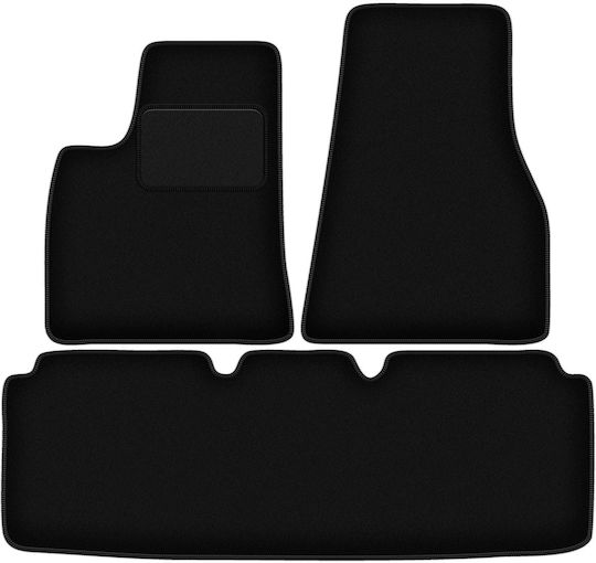 Black Velvet Floor Mats Tesla Model S Ii Sedan 2016