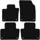 Basic Black Velvet Car Mats for Volvo XC 90 II SUV 2015