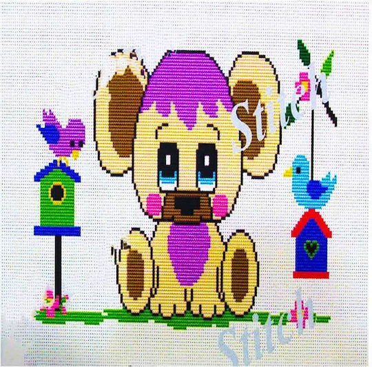 Embroidery Pillow My Little Baby 35cm X 50cm White Printed Embroidery Design