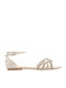 Women's Flat Sandals in Gray Color