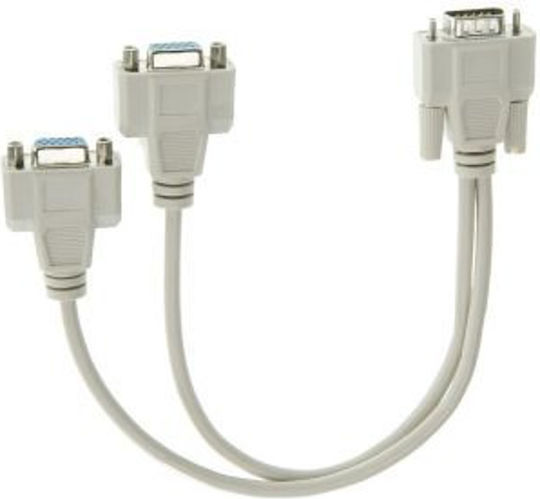 Vcom Cg021 Splitter VGA M la 2x VGA F Alb