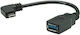 Roline Adaptor 11.02.9031 USB-C M la USB-A F 0,15 m Negru