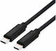 Roline USB 4 Видео Кабел USB-C Мъжки - USB-C 100W Захранване PD Черен 2м 11.99.9083