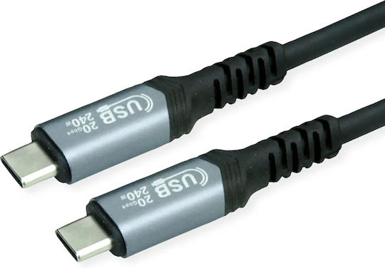 Roline USB 4 Video Cable USB-C Male - USB-C 240W PD Black 2m