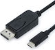 Roline USB 3.1 Video Cable USB-C male - DisplayPort Μαύρο 1m 11.99.5845