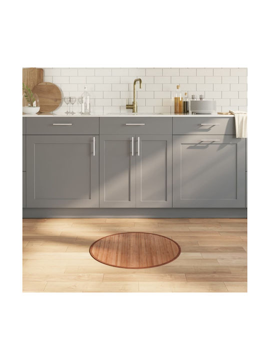 vidaXL Χαλί Στρογγυλό Καφέ Φ60cm