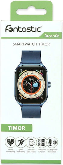 Fontastic 395CH Timor 53mm Smartwatch με Παλμογράφο (Μπλε)