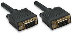 Manhattan Cablu 390675 VGA M la VGA M 3.0m Negru