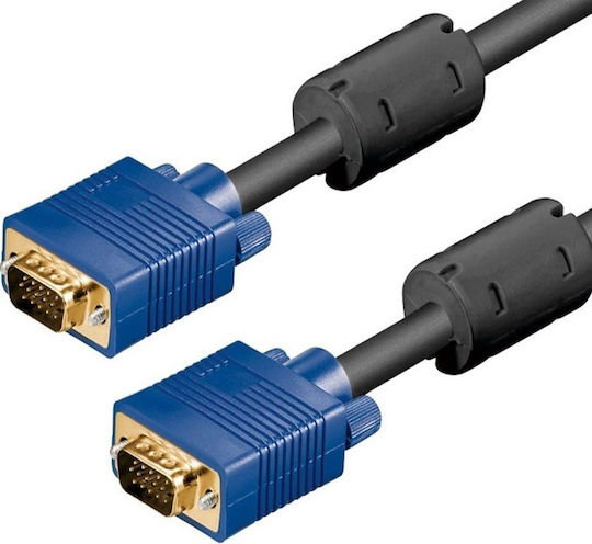 VGA M to VGA M Cable 15m Black