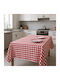 Linea Home Τραπεζομάντηλο Λινό Κόκκινο 150x150εκ.