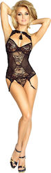 Corset Negru Baiser Oriental de la Provocative Corset Negru Baiser Oriental de la Provocative