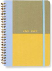 Academic Diary Spiral Letts Colour Block 2025-2026 Daily A5 Multilanguage Lime 26-031899 Academic Diary Spiral Letts Colour Block 2025-2026 Daily A5 Multilanguage Lime 26-031899
