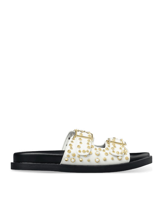 Women's Flat Sandals White