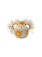Que Rico Decorative Vase Yellow 19.5x16x17.5cm