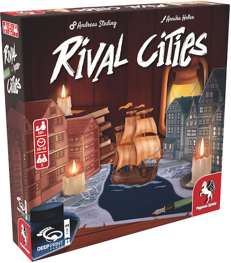 Επιτραπέζιο Παιχνίδι Rival Cities για 2 Παίκτες 10+ Ετών (EN) Pegasus Spiele