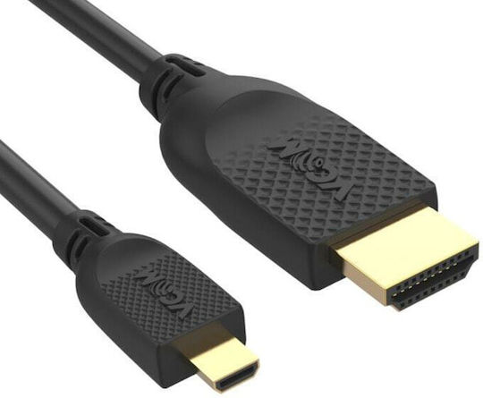Vcom Cg587 HDMI Kabel M zu Micro HDMI M 1,8m Schwarz