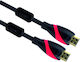 VCOM HDMI 1.4 High Speed 1080p 120Hz Cable HDMI male - HDMI male 1.5m Μαύρο