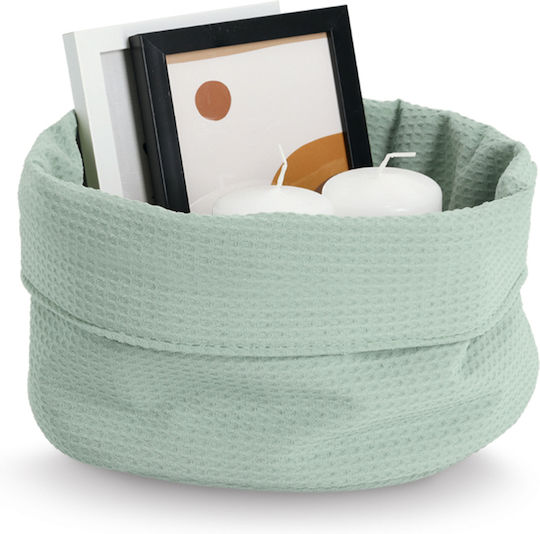 Storage Basket Fabric Green 25x25x13cm 1pcs