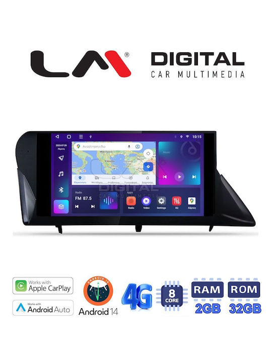 LM Digital Ηχοσύστημα Αυτοκινήτου για Lexus RX 2009 > 2014 (Bluetooth/USB/WiFi/GPS/Apple-Carplay/Android-Auto)