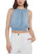 Women's Sleeveless Top Light Blue DJ4W2065 FJZ