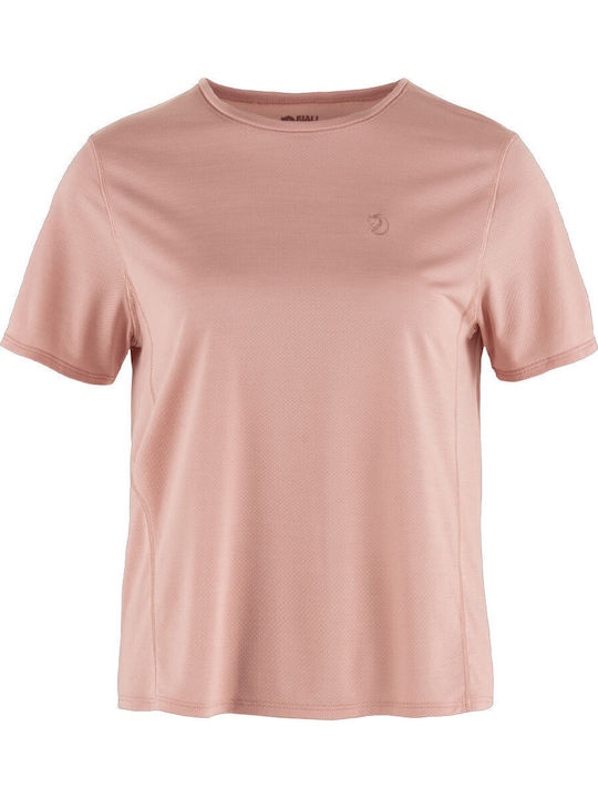 Women's Oversized Crop T-shirt Fast Drying Pink