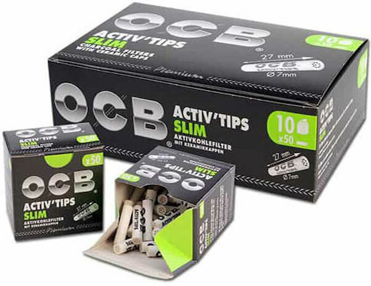 Ocb Slim Ενεργού Άνθρακα 50 Φιλτράκια 10τμχ
