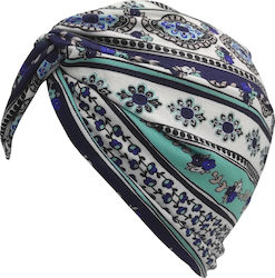 Brims Trims Women's Turban White Printed