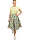 Maxi Skirt Floral Hawaii Print