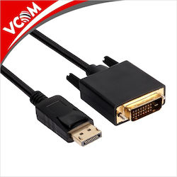 Vcom CG606 Kabel von DisplayPort M zu DVI 24+1 M 1,8m Schwarz Vcom CG606 Kabel von DisplayPort M zu DVI 24+1 M 1,8m Schwarz