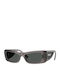 Unisex Sonnenbrille mit Gray Kunststoff Gestell und Gray Linse