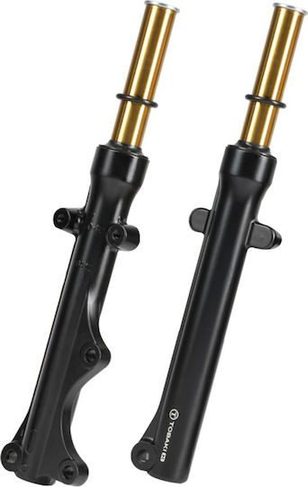 Short Fork Boots 8mm Racing Yamaha Crypton X 135 Black Tobaki