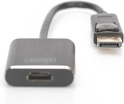 Assmann Da-70472 Adapter From Displayport M To Hdmi F Uhd 4k2k/60hz 0.15m Black