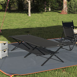 vidaXL Klappbar Sonnenliege Schwarze