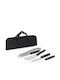 Grillset Metall-Holz Schwarze Box 37x13cm Easy Grill Homla 240853 Material Holz Schwarz Homla 240853