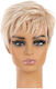 Wig with Synthetic Hair in Light Blonde Color 15cm