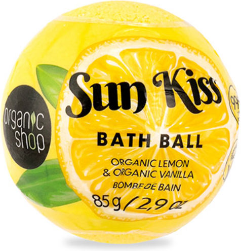 Bila de baie Sun Kiss cu lămâie organică și vanilie organică 85g