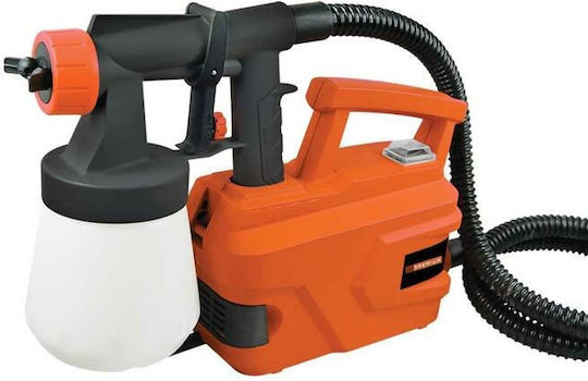 Премиум електрически пистолет за боядисване 500W 700ml капацитет оранжев
