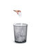 Waste Bin Waste Metallic Gray 29.5x29.5x35cm 1pcs