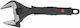 AWTools Adjustable Wrench French Wrench with Adjustable Opening 40mm and Anti-Slip Handle 210mm
