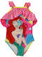 Disney Ariel Kinder Badeanzug Einteilig Fuchsia