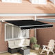vidaXL Awning fabric Black