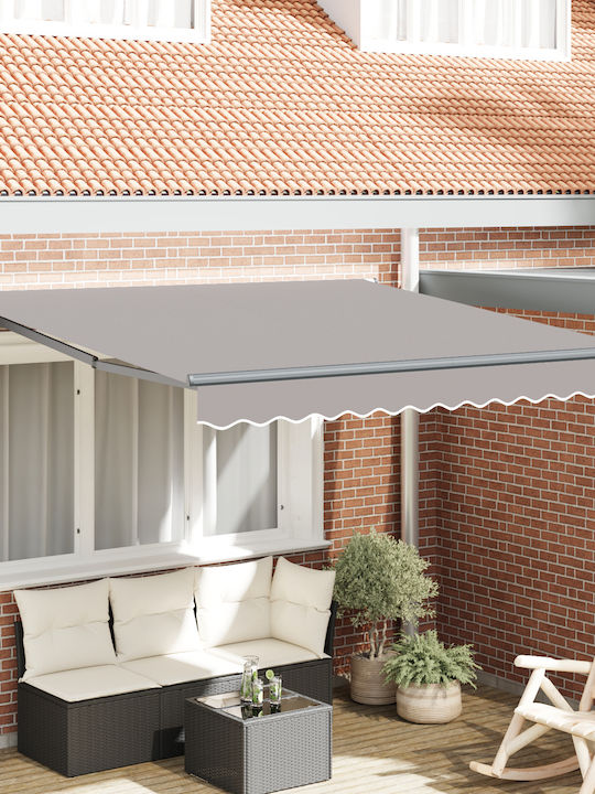 vidaXL Τέντα Βεράντας Γκρι 3x2.5m