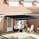 vidaXL Awning fabric Black