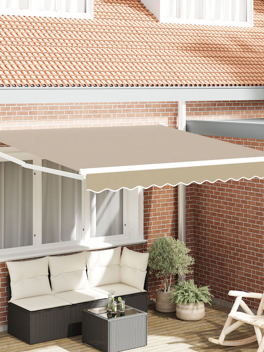 vidaXL Cort Terasă Bej x2.5m