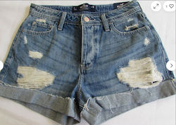 Hollister Damen-Jean-Shorts Blau Hollister Damen-Jean-Shorts Blau